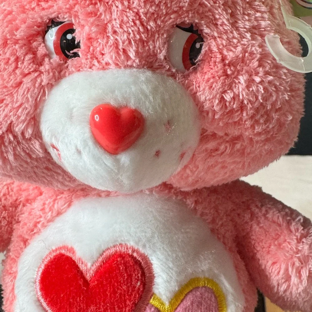 Care Bears Love-a-Lot Bear Special Edition Fluffy Lil’ Bear Series 2 NWT